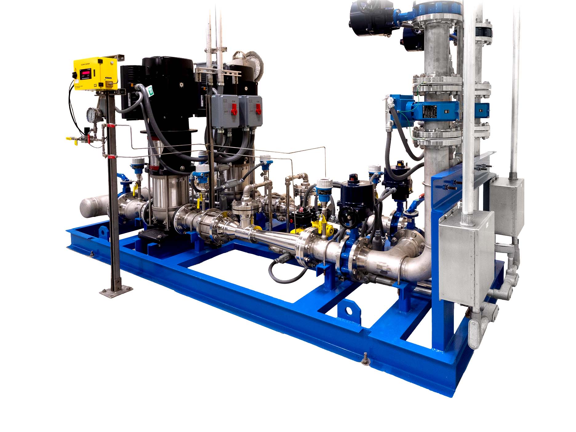 Pureflow Ozone mass transfer skid